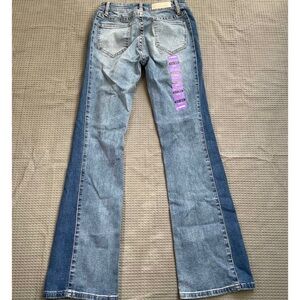 Rock & Roll Denim Jeans 26 x 32 Womens NWOT‎ Midrise Bootcut Side Panel Stretch